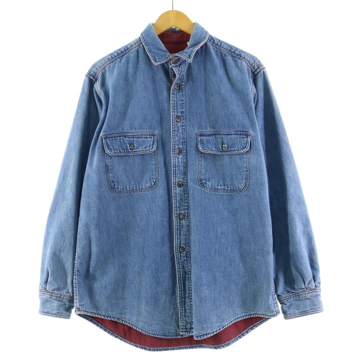 80年代 エルエルビーン L L Bean 長袖 デニムシャツ メンズl ヴィンテージ Eaa デニムシャツ 古着 屋jam ジャム 80年代 エルエルビーン L L Bean 長袖 デニムシャツ メンズl ヴィンテージ Eaa デニムシャツ 古着 屋jam ジャム