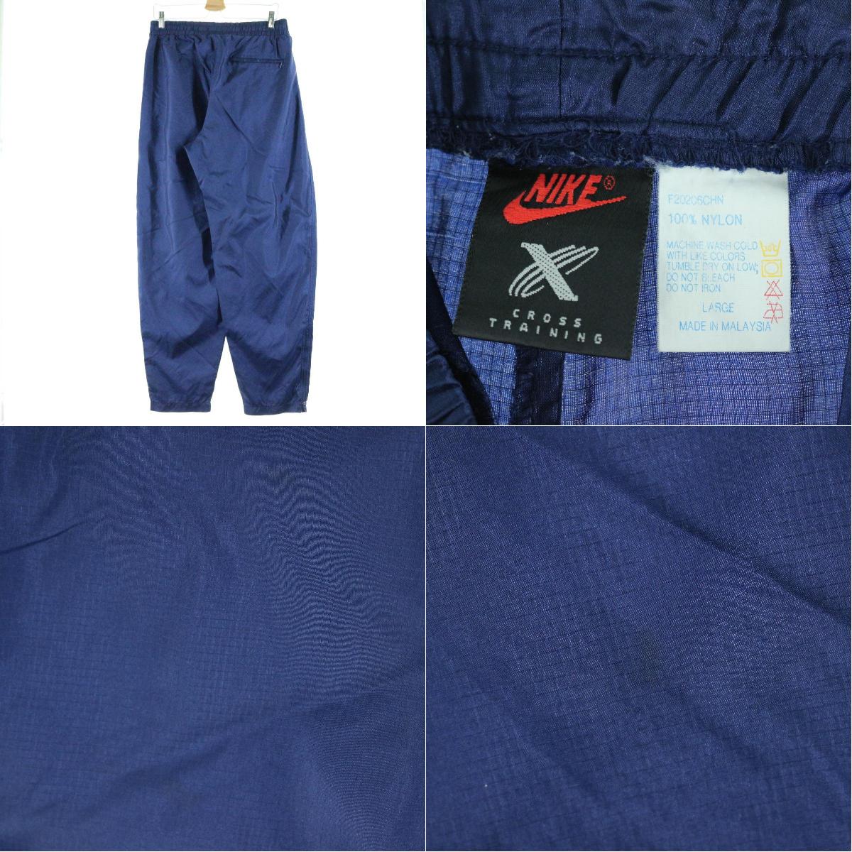 90年代 ナイキ NIKE ウォームアップパンツ ナイロンパンツ メンズL ヴィンテージ /eaa126074 【中古】 【210130】