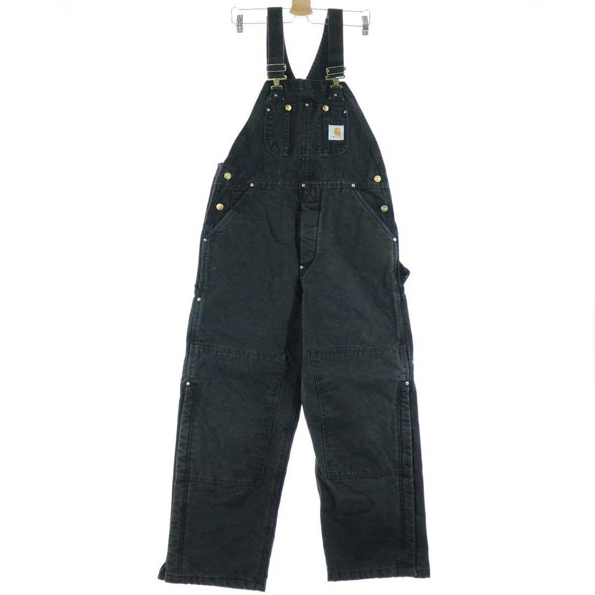 80年代 カーハート Carhartt キルティングライナー ダック地 オーバーオール USA製 メンズw34 ヴィンテージ /eaa120920 【中古】 【210201】