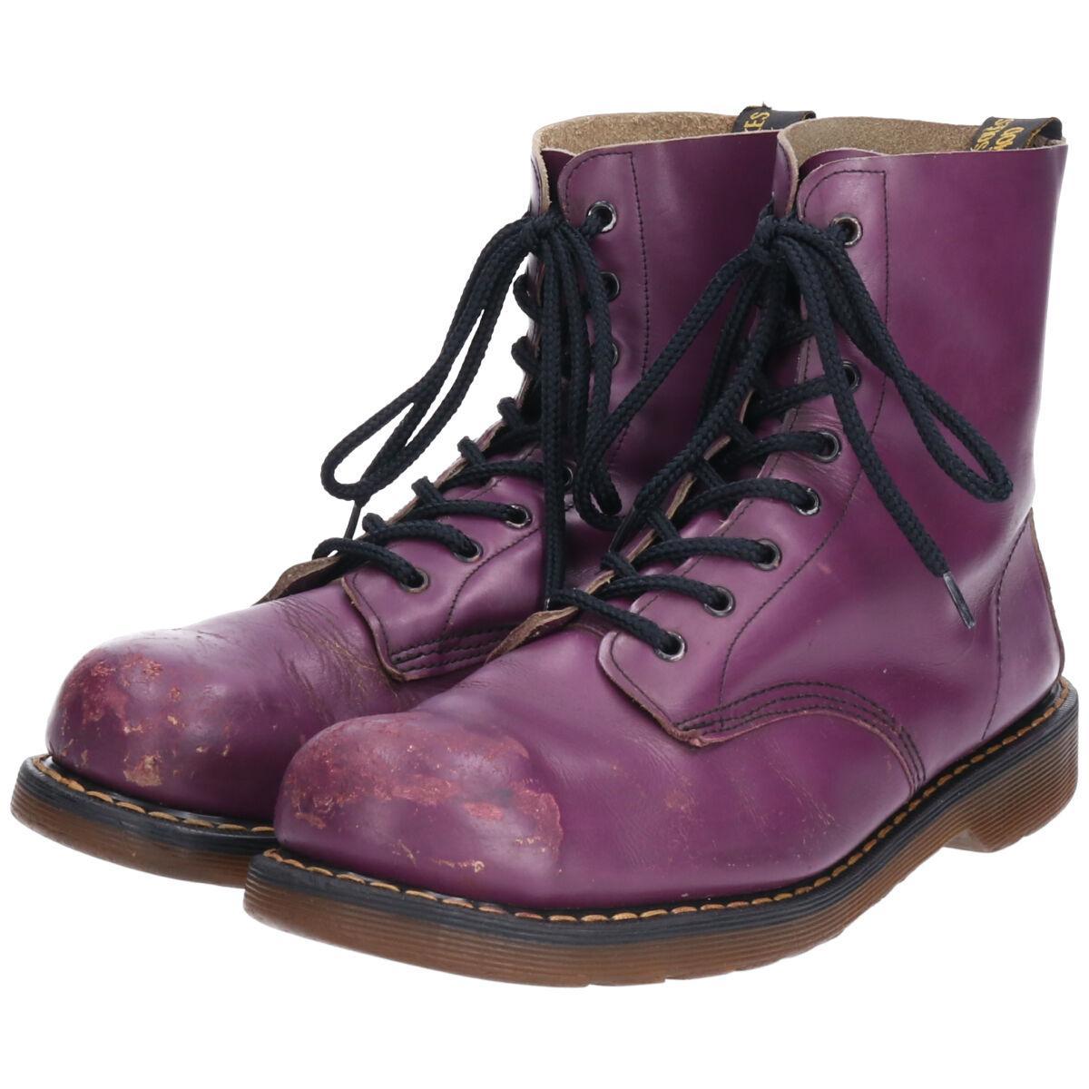 ドクターマーチン Dr Martens ホワイト社製 スチールトゥ 8ホールブーツ 英国製 Uk7 メンズ25 5cm Saa 2101 レースアップブーツ 古着屋jam ジャム