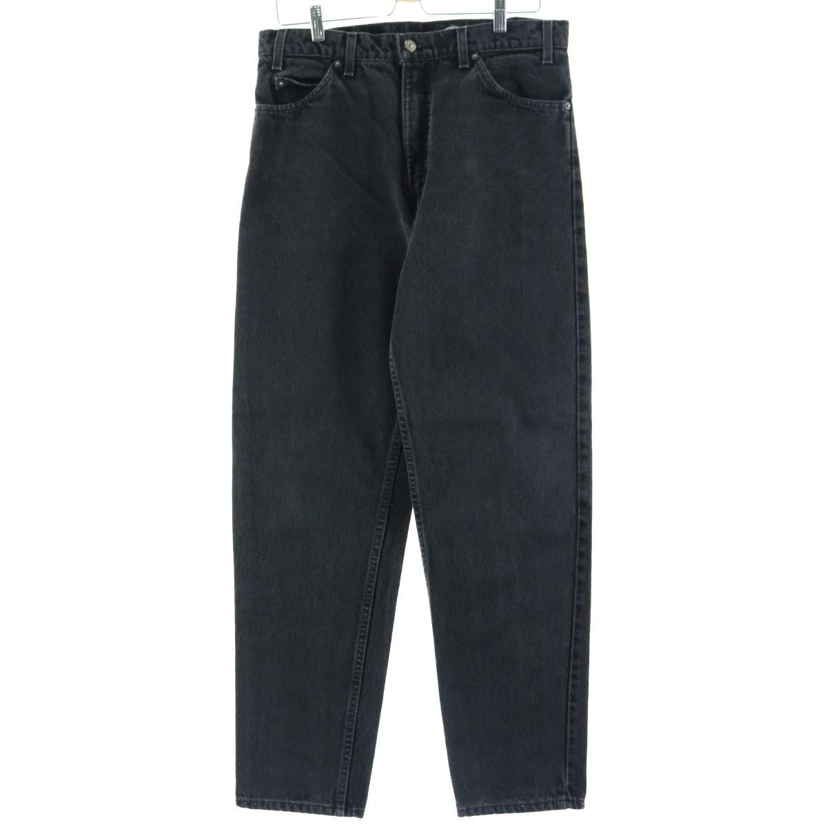 90年代 リーバイス Levi's 550 RELAXED FIT TAPERED LEG ブラックジーンズ テーパードデニムパンツ USA製 メンズw33 ヴィンテージ /eaa127162 【中古】 【210204】