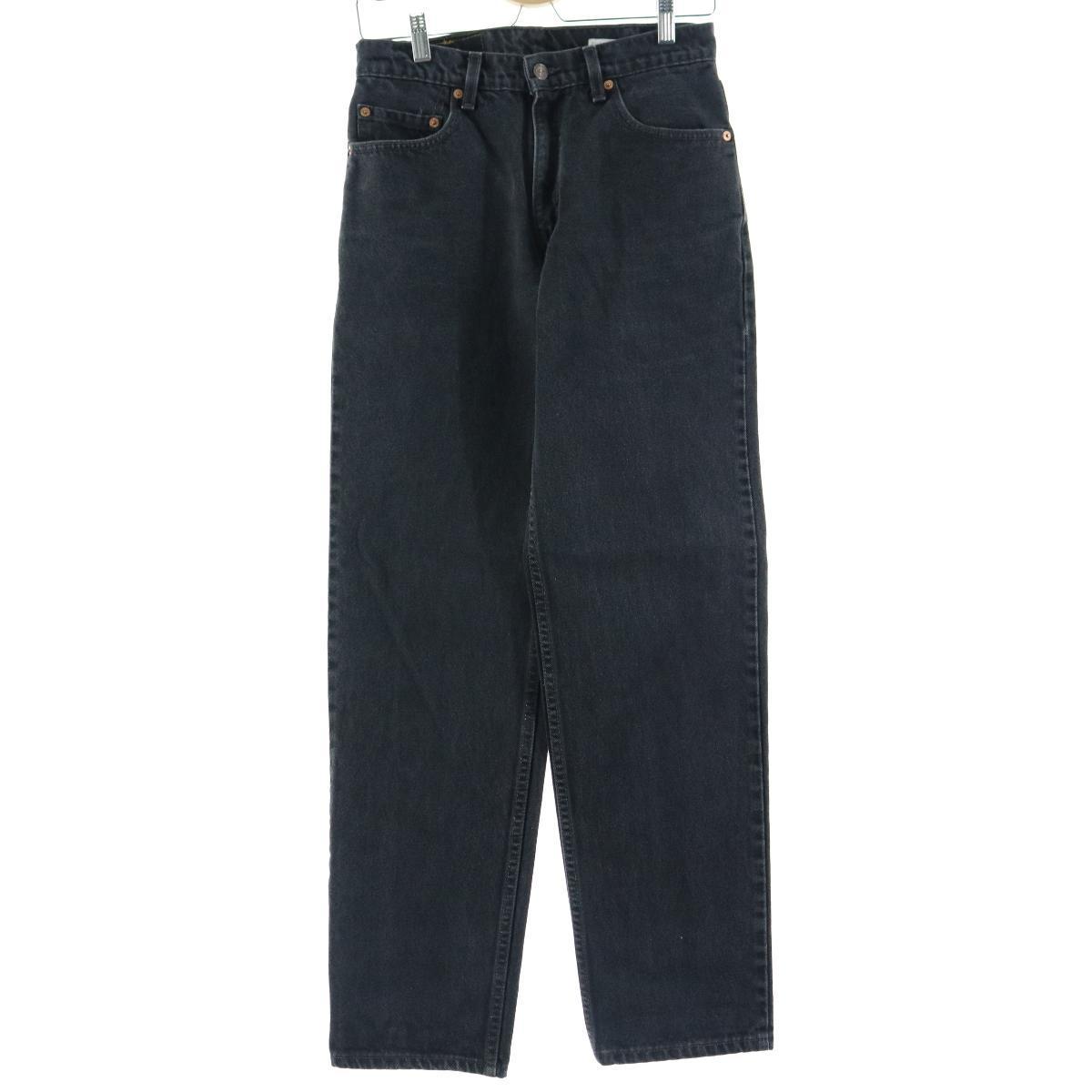 90年代 リーバイス Levi's 550 RELAXED FIT ブラックジーンズ テーパードデニムパンツ USA製 メンズw29 ヴィンテージ /eaa127166 【中古】 【210204】