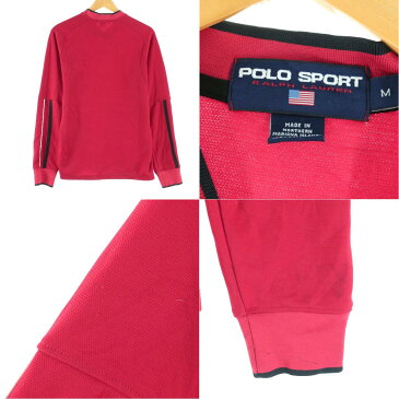 90年代 ラルフローレン Ralph Lauren POLO SPORT ポロスポーツ Vネック ジャージプルオーバー メンズM ヴィンテージ /eaa129881 【中古】 【210215】【2b10f】【SS2106】【SS2109】