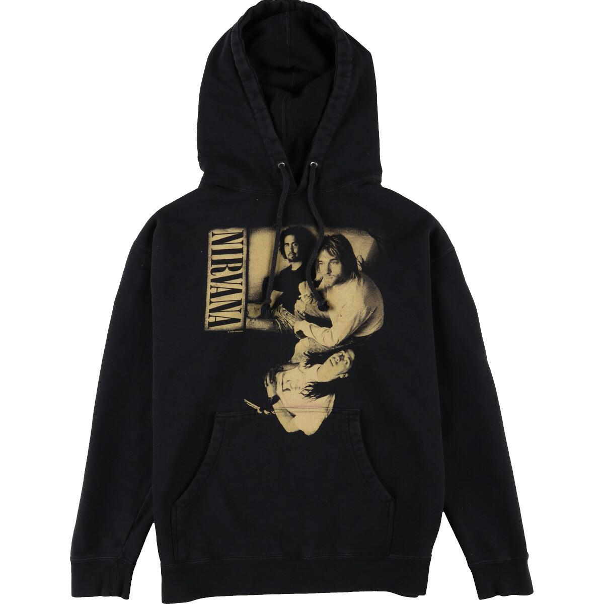 Nirvana ニルヴァーナ バンド スウェットプルオーバーパーカー メンズl Eaa パーカー 古着屋jam ジャム