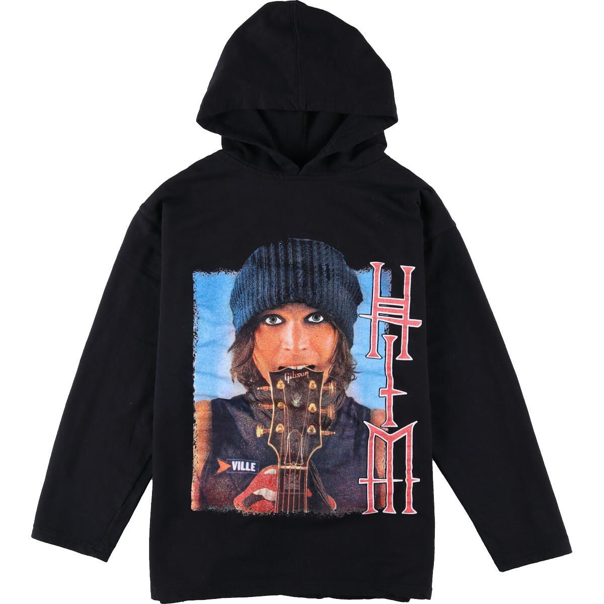 Hh Him ヒム 両面プリント バンド スウェットプルオーバーパーカー レディースm Eaa パーカー 古着 屋jam ジャム