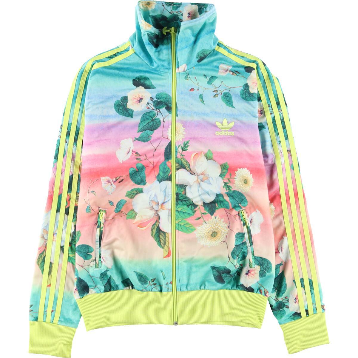 アディダス Adidas Originals オリジナルス 花柄 ジャージ トラックジャケット レディースl Eaa 2102 ジャージ 古着屋jam ジャム アディダス Adidas Originals オリジナルス 花柄 ジャージ トラックジャケット レディースl Eaa 2102 ジャージ 古着屋jam ジャム