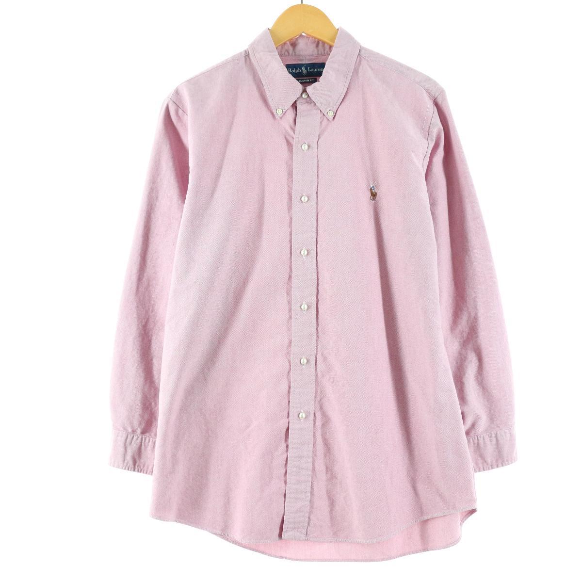 Jamリメイク パールボタン ラルフローレン Ralph Lauren 長袖 ボタンダウンオックスフォードシャツ レディースl Eaa ボタンダウンシャツ 古着屋jam ジャム