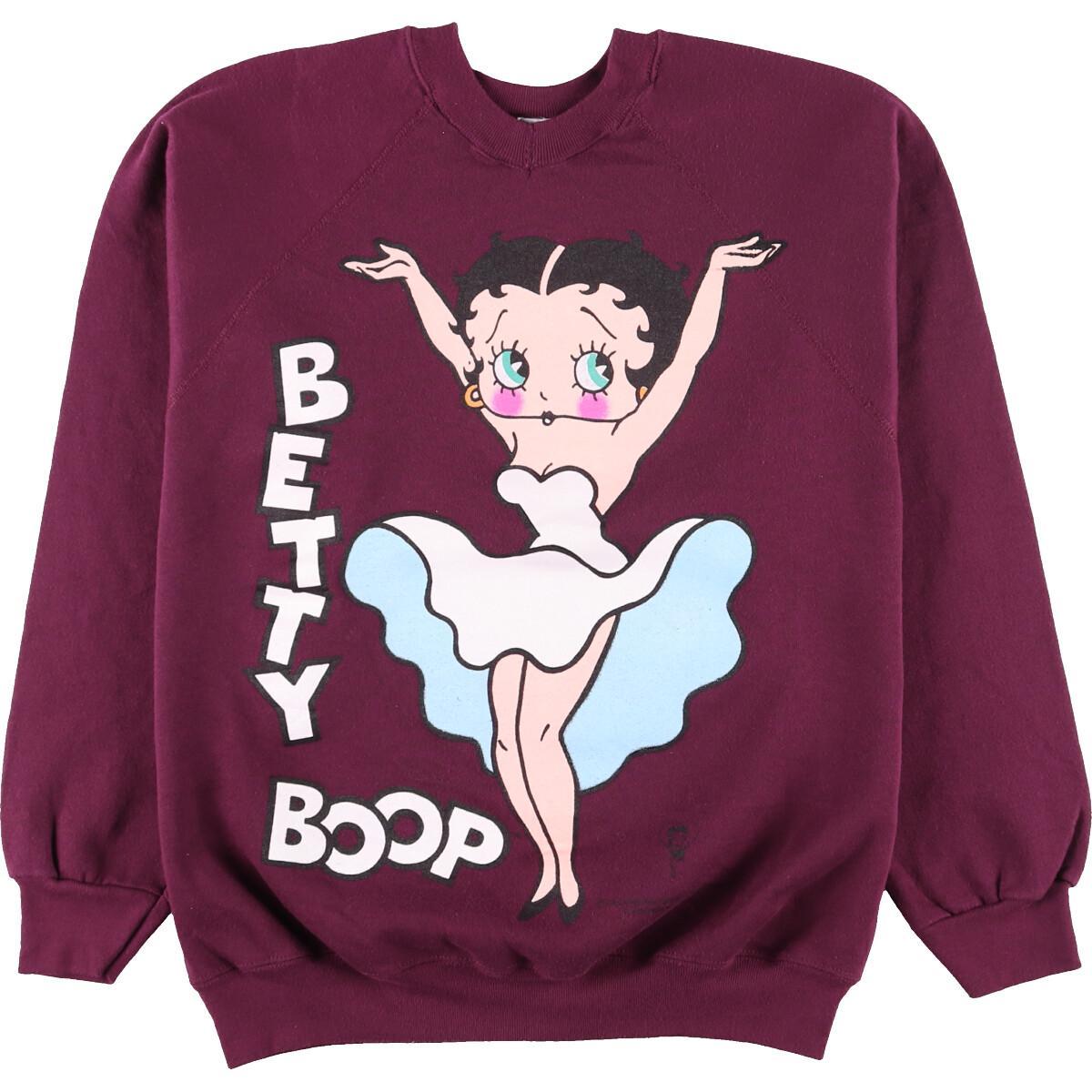 海外最新 90年代 Freeze Betty Boop ベティブープ キャラクタースウェットシャツ トレーナー Usa製 レディースxl ヴィンテージ Eaa 最も優遇