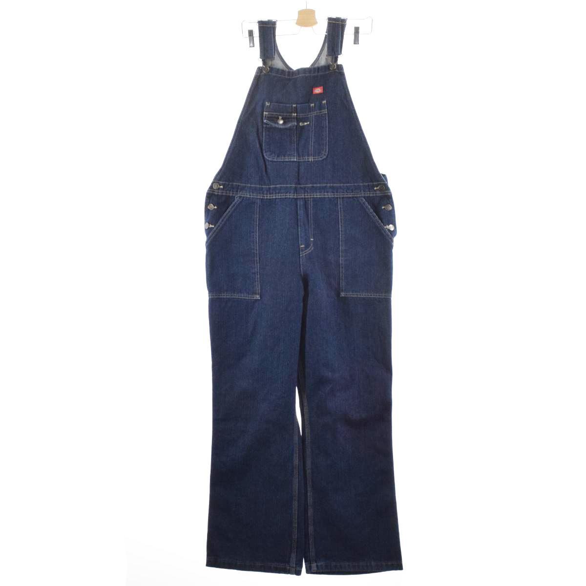 濃紺 ディッキーズ Dickies デニムオーバーオール メンズw38 /eaa133185 【中古】 【210222】【2b10f】【SS2106】