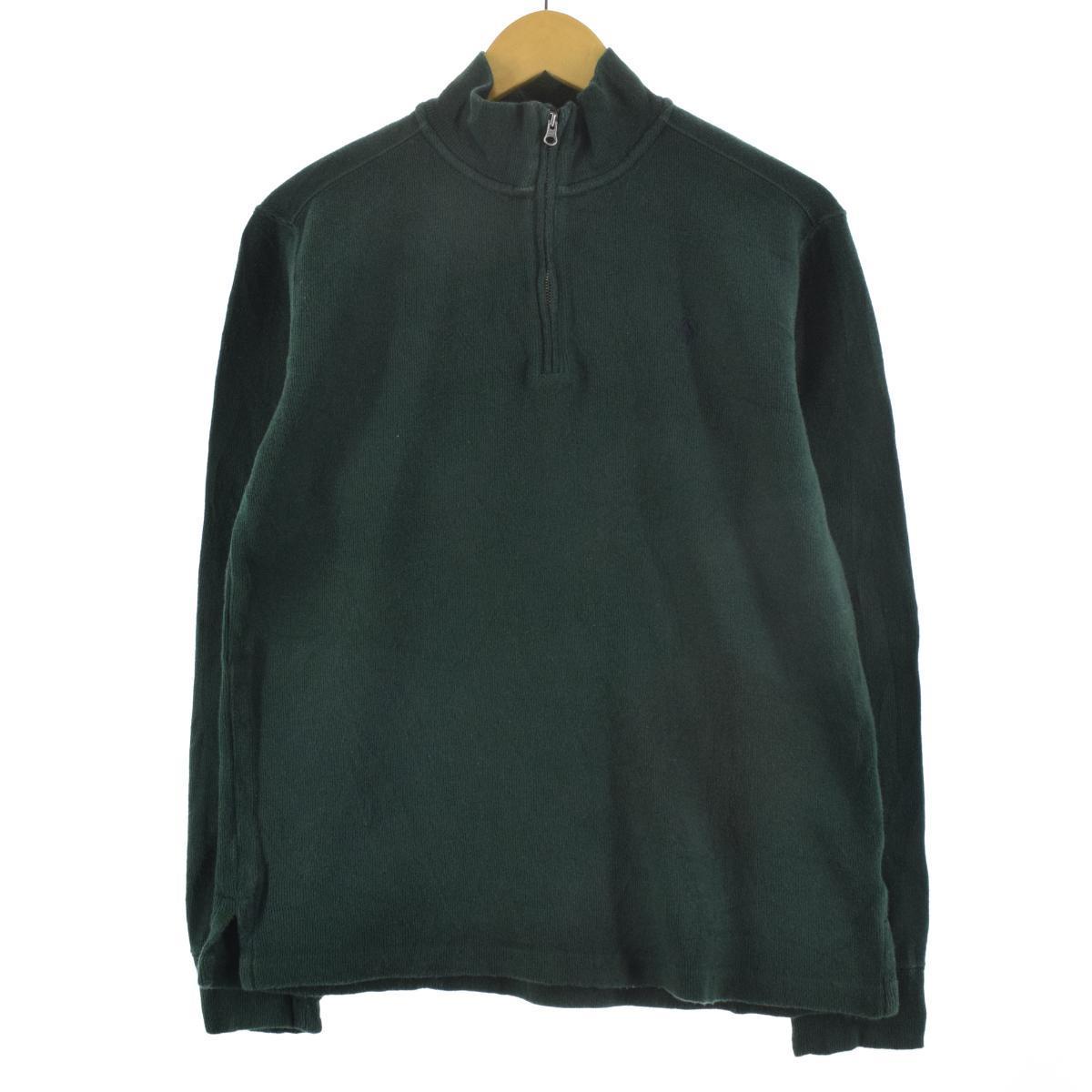 ラルフローレン Ralph Lauren POLO RALPH LAUREN コットンニットハーフジップセーター メンズL /eaa095870 【中古】 【210226】