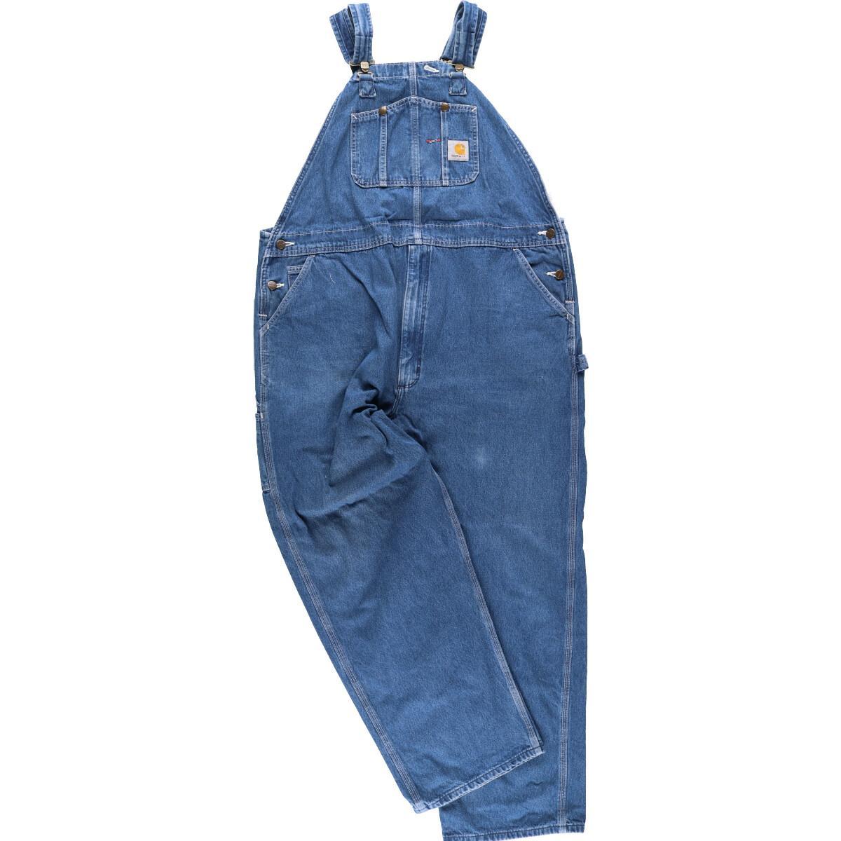 ビッグサイズ カーハート Carhartt デニムオーバーオール メンズw47 /eaa136197 【中古】 【210308】