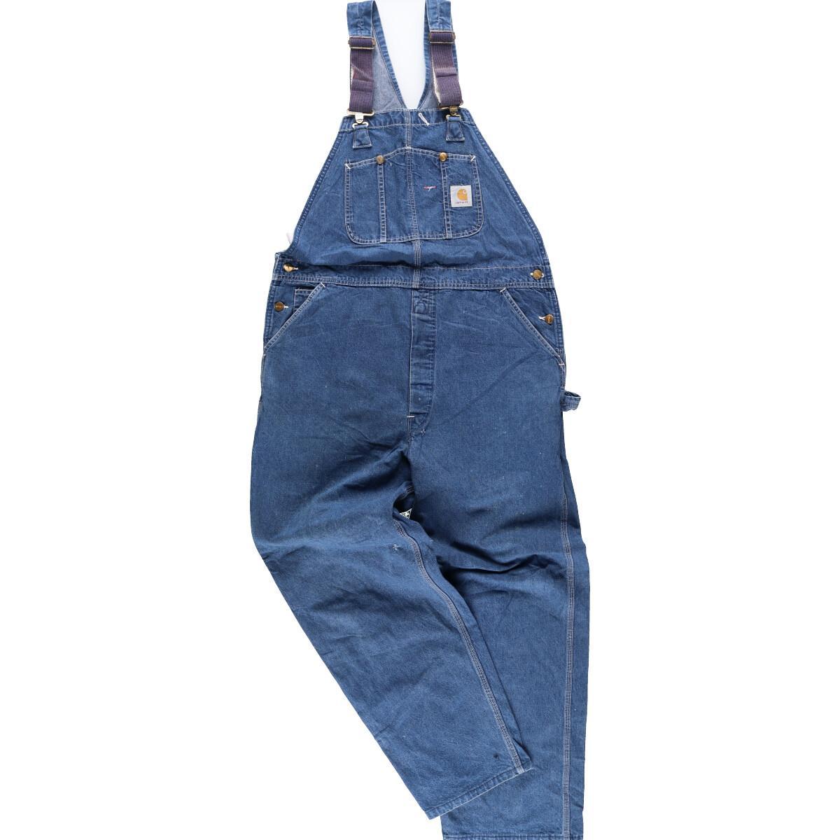 ビッグサイズ カーハート Carhartt デニムオーバーオール メンズw41 /eaa136200 【中古】 【210308】【2b10f】