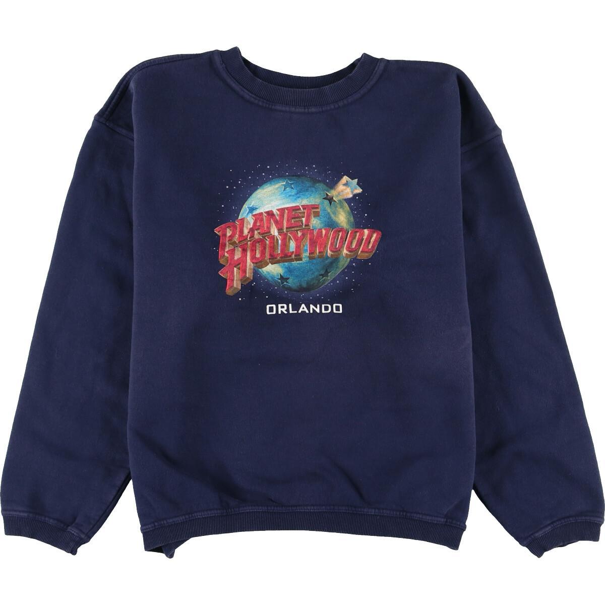 プラネットハリウッド PLANET HOLLYWOOD ORLANDO ロゴスウェット トレーナー ロシア製 メンズM /eaa141477 【中古】 【210322】