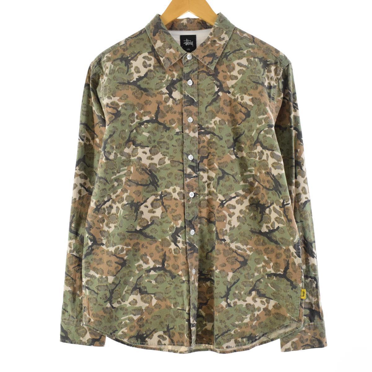 ステューシー Stussy 迷彩柄 長袖 コットンシャツ メンズs Eaa1406 2b10f Ss2106 その他長袖 シャツ 古着屋jam ジャム ステューシー Stussy 迷彩柄 長袖 コットンシャツ メンズs Eaa1406 2b10f Ss2106 その他長袖 シャツ 古着屋jam ジャム