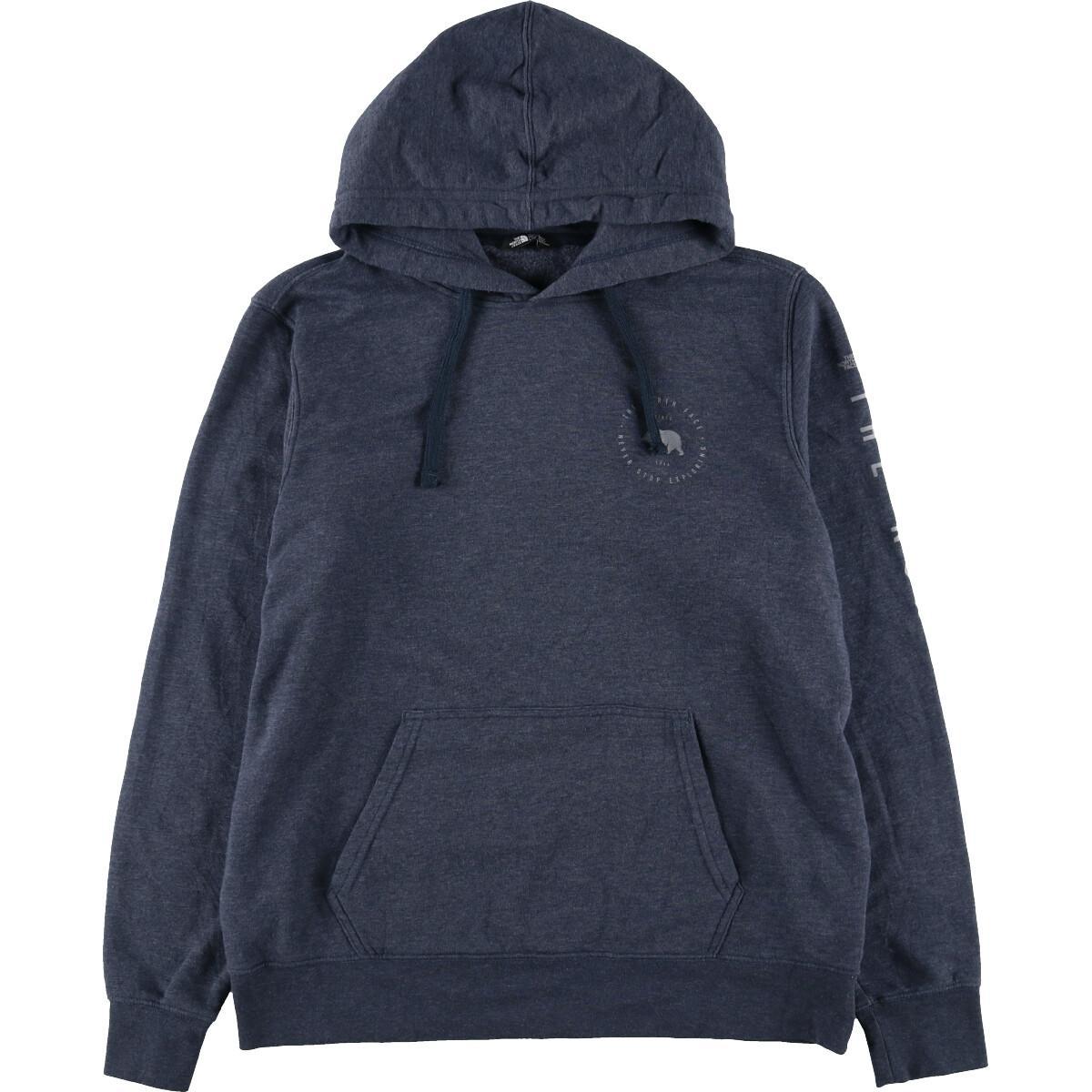 ザノースフェイス THE NORTH FACE NEVER STOP EXPLORING 袖プリント スウェットプルオーバーパーカー メンズL /eaa142966 【中古】 【210329】
