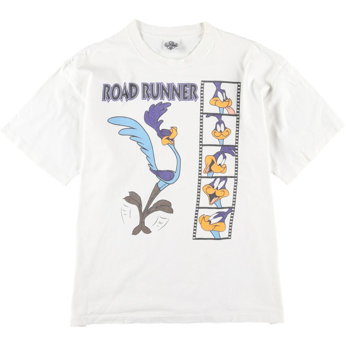 90年代 Acme Clothing Co Looney Tunes ロードランナー キャラクタープリントtシャツ Usa製 レディースxl ヴィンテージ Eaa1437 Ss2106 キャラクターtシャツ 古着屋jam ジャム