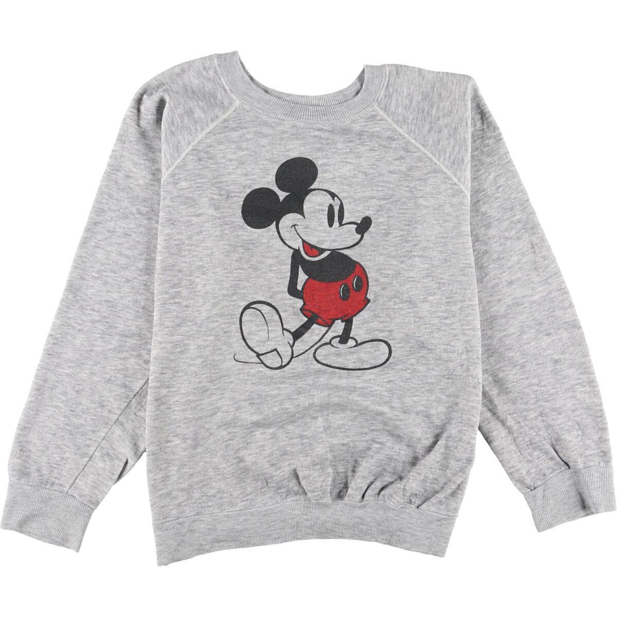 80年代 Disney Casuals Mickey Mouse ミッキーマウス キャラクタースウェットシャツ トレーナー レディースxl ヴィンテージ Eaa トレーナー 古着屋jam ジャム