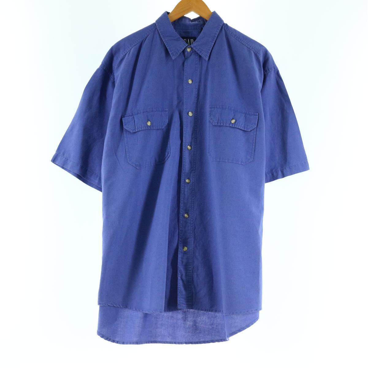 90年代 ギャップ Gap オールドギャップ 半袖 リネン コットンシャツ メンズxl ヴィンテージ Eaa その他半袖シャツ 古着屋jam ジャム