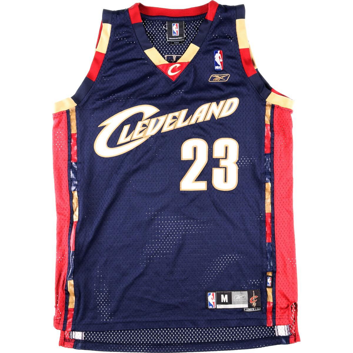 リーボック Reebok NBA CLEVELAND CAVALIERS クリーブランドキャバリアーズ ゲームシャツ レプリカユニフォーム メンズM /eaa148471 【中古】 【210412】