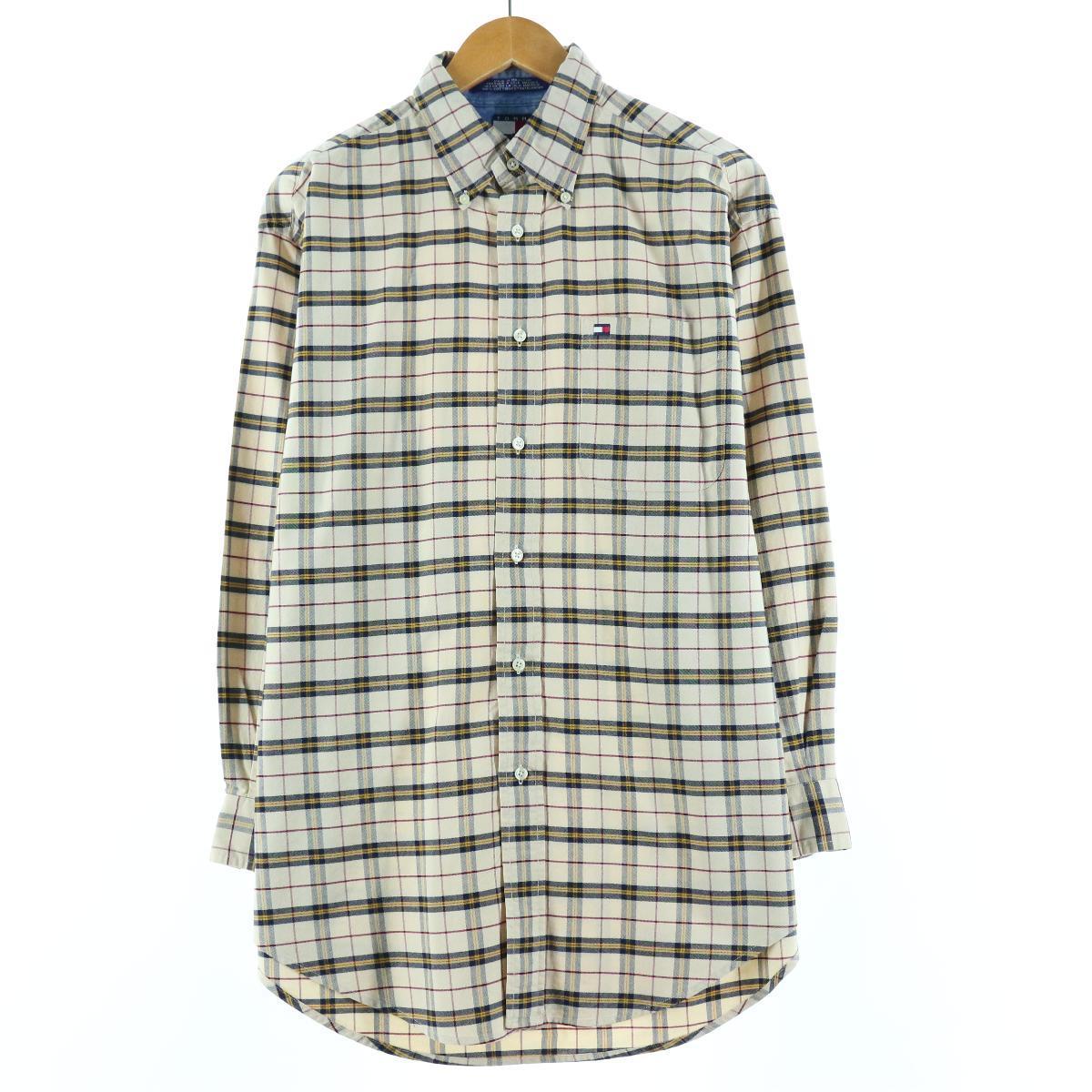 古着 90年代 トミーヒルフィガー TOMMY HILFIGER 長袖 ボタンダウンチェックシャツ メンズM ヴィンテージ /eaa149520 【210412】【SS2109】【md2109】【SS2112】【HNY22】【SS2201】