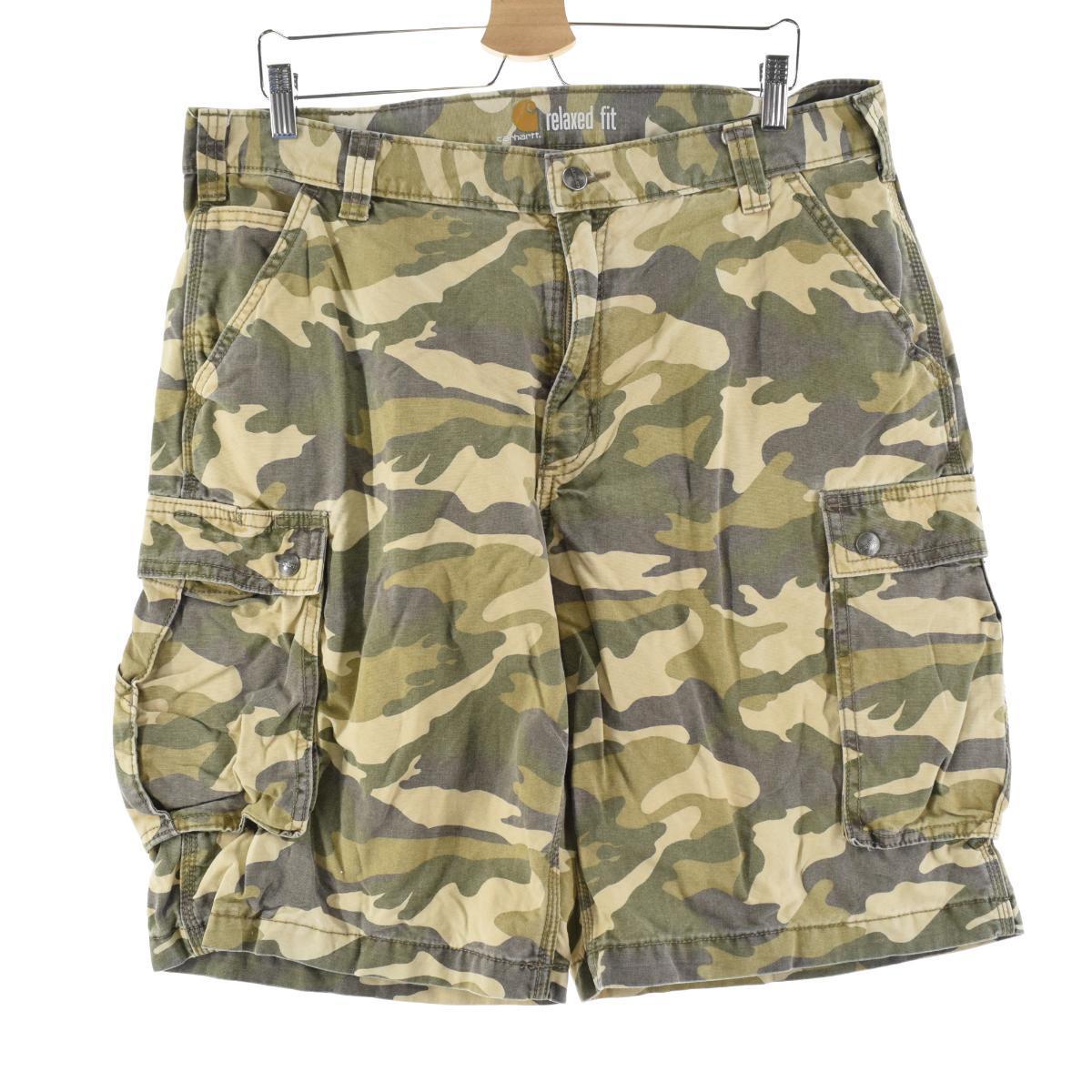 カーハート Carhartt Relaxed Fit 迷彩柄 カーゴショーツ ショートパンツ メンズw37 Eaa カーゴショートパンツ 古着屋jam ジャム