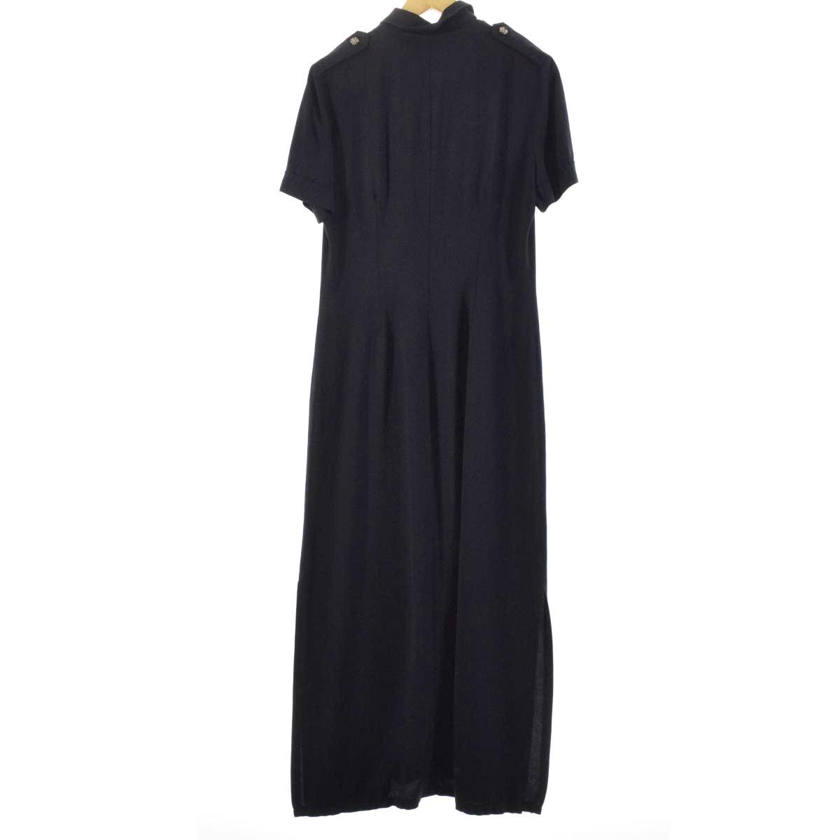 DANNY&NICOLE 前開き マキシ丈 半袖 シャツワンピース USA製 レディースM /eaa148661 【中古】 【210419】