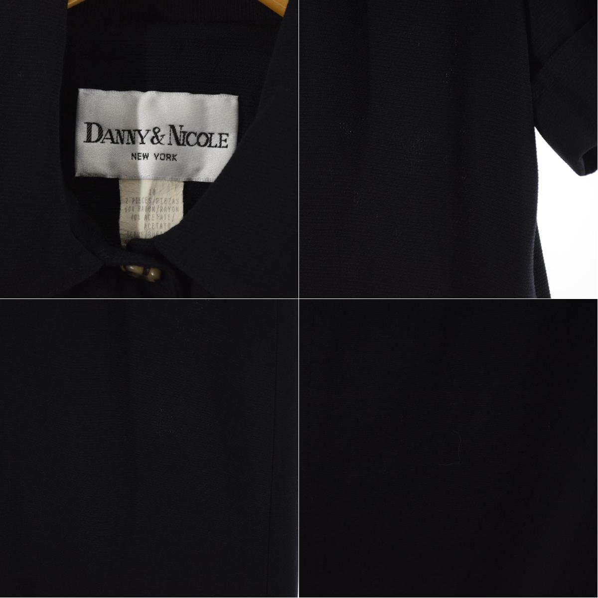 DANNY&NICOLE 前開き マキシ丈 半袖 シャツワンピース USA製 レディースM /eaa148661 【中古】 【210419】