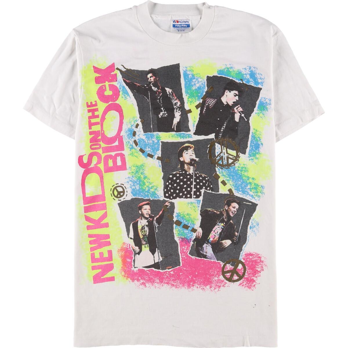 古着 80年代 ヘインズ Hanes New Kids On The Block ニューキッズオンザブロック バンドtシャツ Usa製 メンズm ヴィンテージ Eaa Ss2109 Hny22 Ss23 2buy23 バンドtシャツ 古着 屋jam ジャム