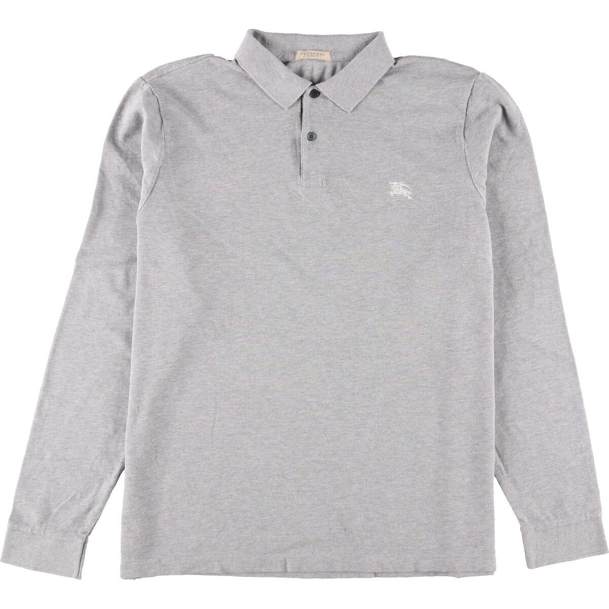 バーバリー Burberry S Brit 長袖 ポロシャツ メンズxl Eaa 中古 Ss2109 無地 ポロシャツ 古着屋jam ジャム