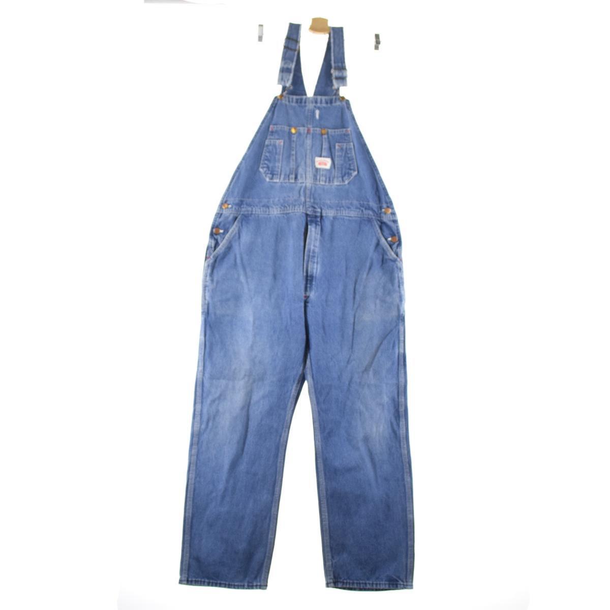 古着 ラウンドハウス Round House デニムオーバーオール USA製 メンズw38 /eaa156867 【210426】【SS2112】【SS2201】【md2112】【HNY22】