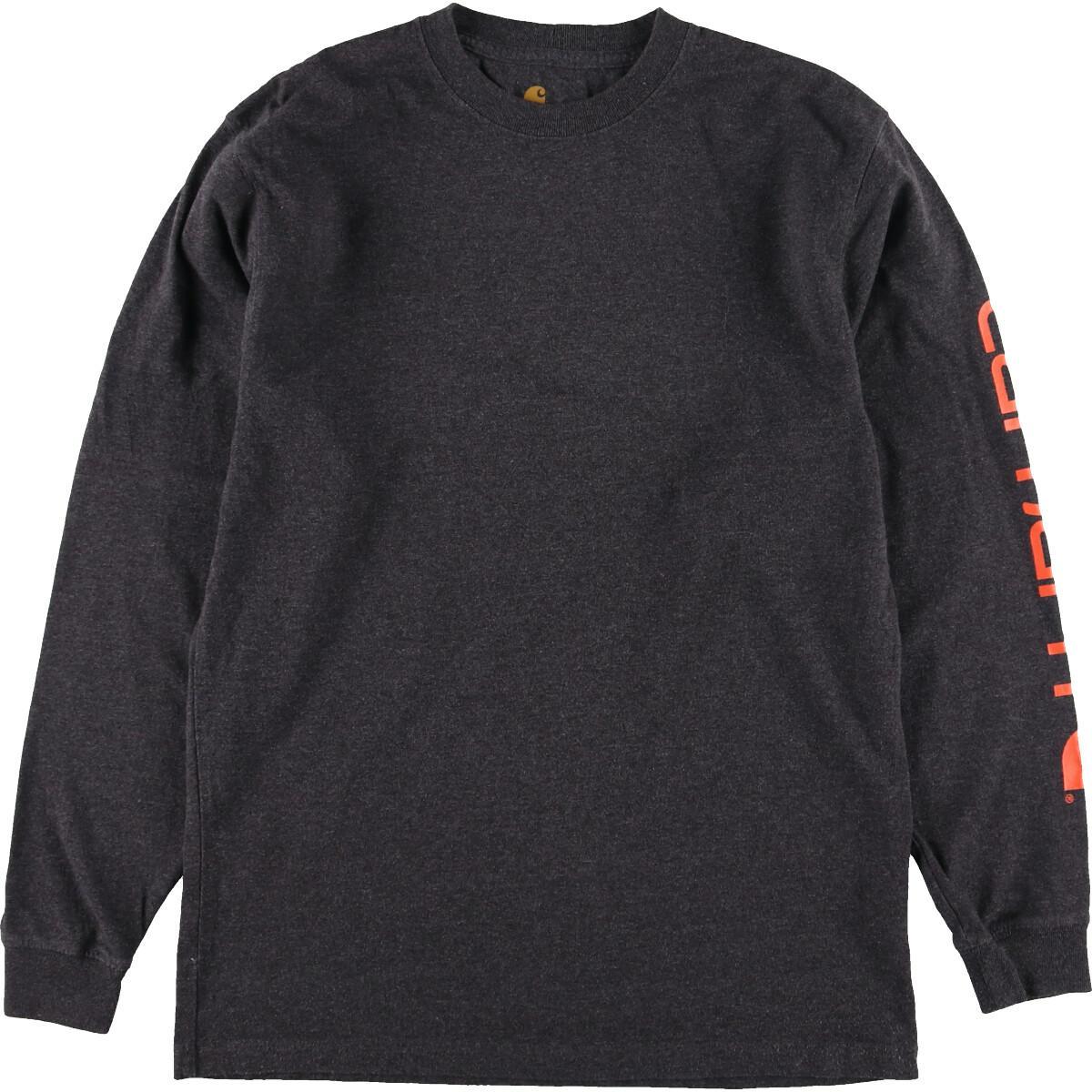 カーハート Carhartt 袖プリント ロングTシャツ ロンT メンズM /eaa156583 【中古】 【210425】