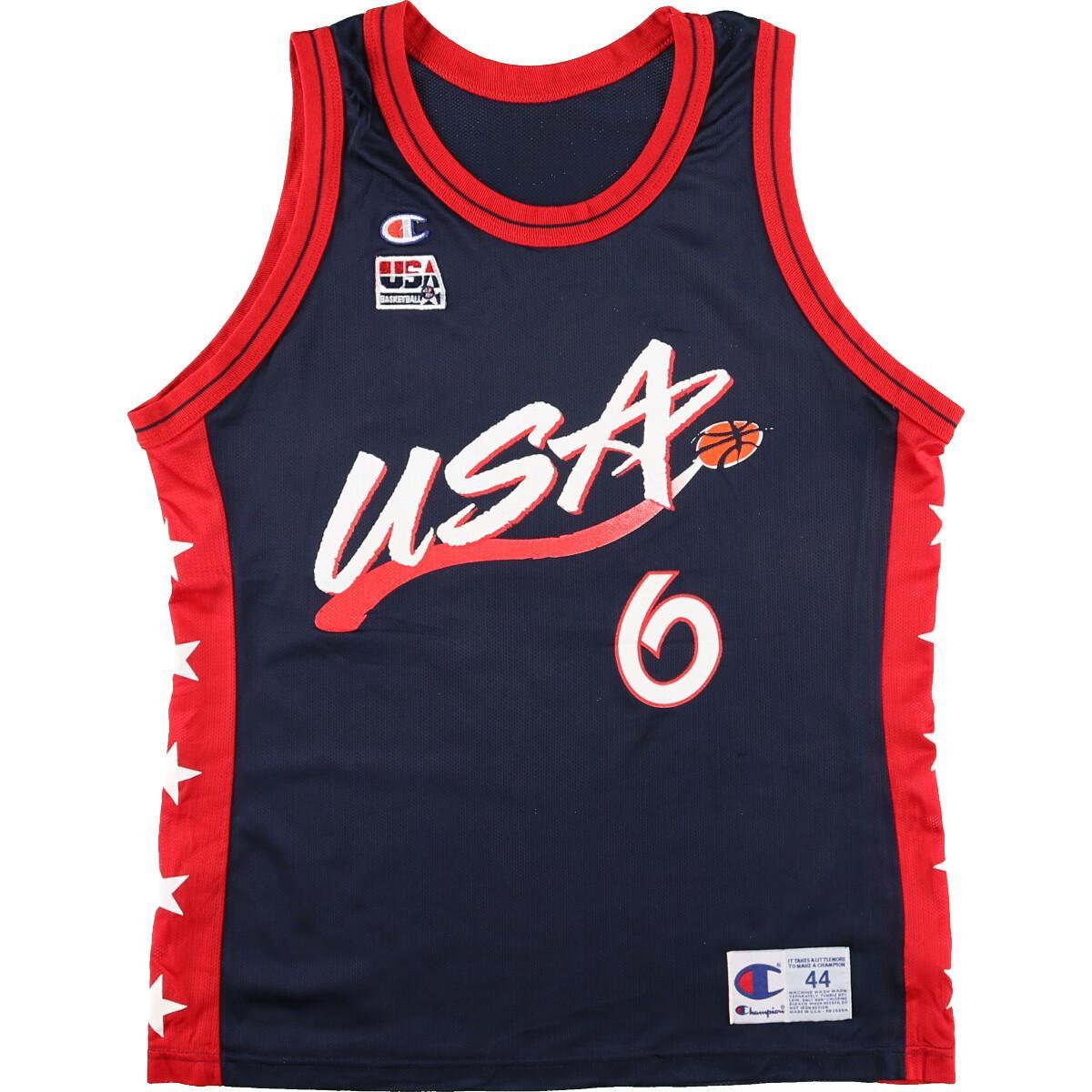 古着 90年代 チャンピオン Champion Usa Basketball オリンピックusaドリームチーム Penny Hardaway ペニーハーダウェイ ゲームシャツ レプリカユニフォーム Usa製 44 メンズm ヴィンテージ Eaa タンクトップ 古着屋jam ジャム