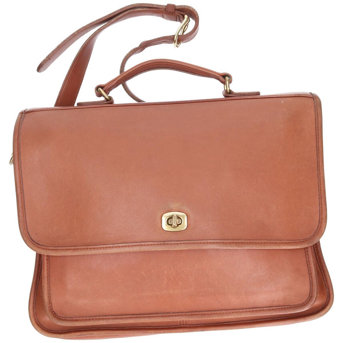 コーチ COACH OLD COACH オールドコーチ 2WAY ターンロック 本革レザー ビジネスバッグ ブリーフケース USA製 /gaa001072 【中古】 【210429】