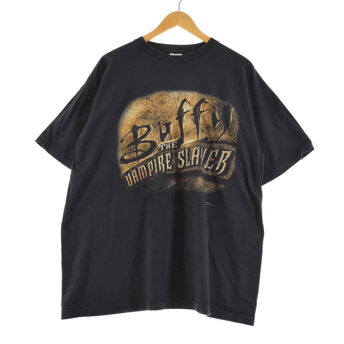 90年代 BLUE GRAPE Buffy the Vampire Slayer バフィー 恋する十字架 ドラマ 映画 ムービーTシャツ USA製 メンズXL ヴィンテージ /eaa154521 【中古】 【210430】