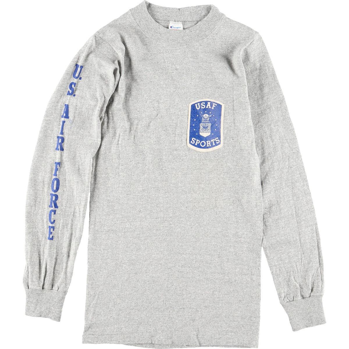 古着 80年代 チャンピオン Champion トリコタグ 88 12 ハチハチワンツーボディー 杢グレー 霜降り Usaf ロングtシャツ ロンt Usa製 レディースxs ヴィンテージ Eaa156737 210501 Ss2109 長袖tシャツ 古着屋jam ジャム