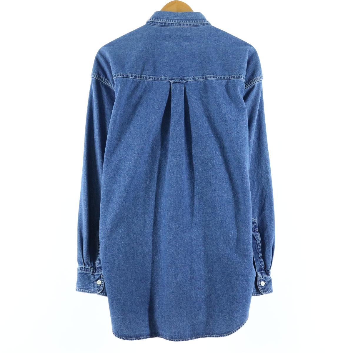 90年代 ラルフローレン Ralph Lauren CHAPS チャップス ボタンダウン 長袖 デニムシャツ メンズL ヴィンテージ /eaa154126 【中古】 【210502】