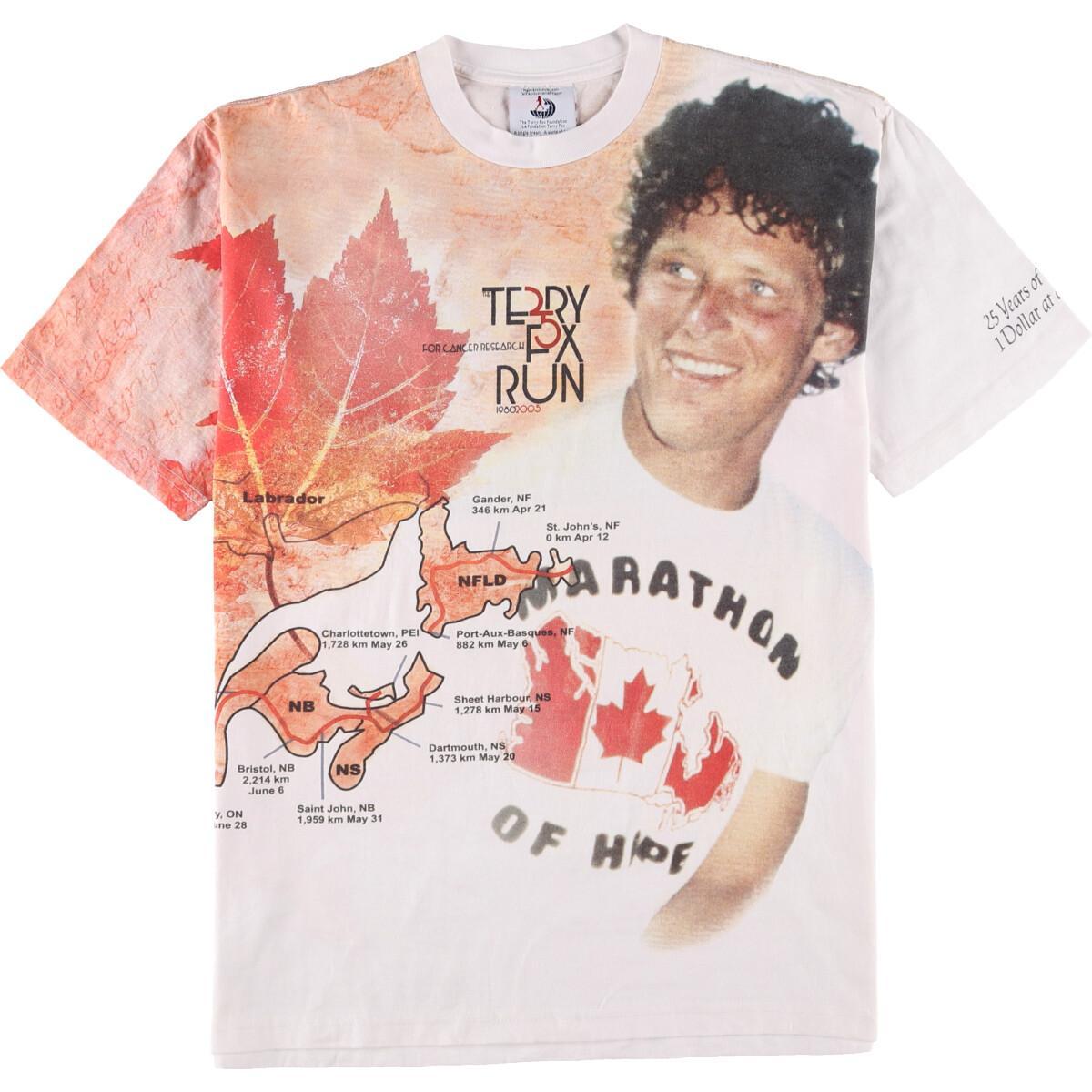 古着 Terry Fox テリーフォックス プリントtシャツ カナダ製 メンズxl Eaa Ss2109 グラフィックtシャツ 古着屋jam ジャム