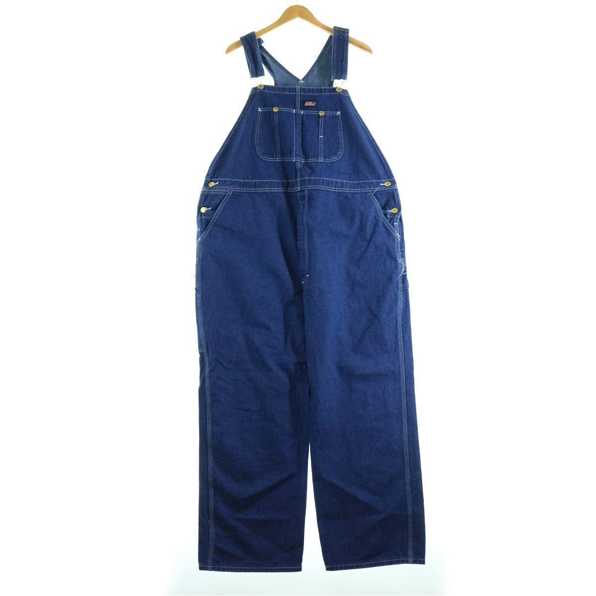 古着 ビッグサイズ ディッキーズ Dickies デニムオーバーオール メンズw47 /eaa159151 【210516】【SS2112】【SS2201】【md2112】【HNY22】【SS2203】