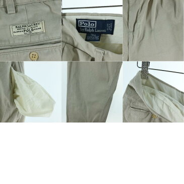 ラルフローレン Ralph Lauren POLO by Ralph Lauren ツータック チノパンツ メンズw35 /eaa160625 【中古】 【210513】