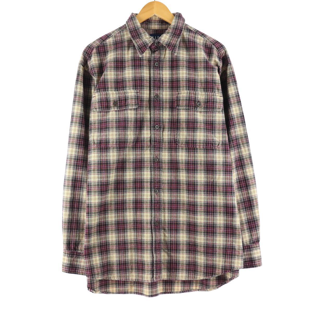 古着 90年代 ギャップ Gap オールドギャップ 長袖 コットンチェックシャツ メンズxl ヴィンテージ Eaa Ss2109 Md2109 Ss2112 Hny22 Ss21 Ss23 Ss26 コットン チェックシャツ 古着屋jam ジャム