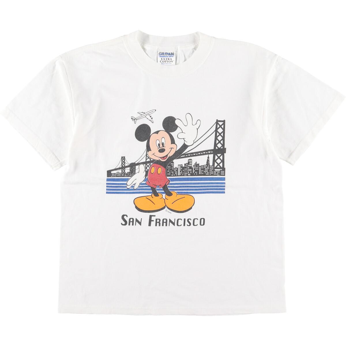 古着 Gildan Mickey Mouse ミッキーマウス キャラクタープリントtシャツ レディースl Eaa Ss2109 Hny22 キャラクターtシャツ 古着屋jam ジャム