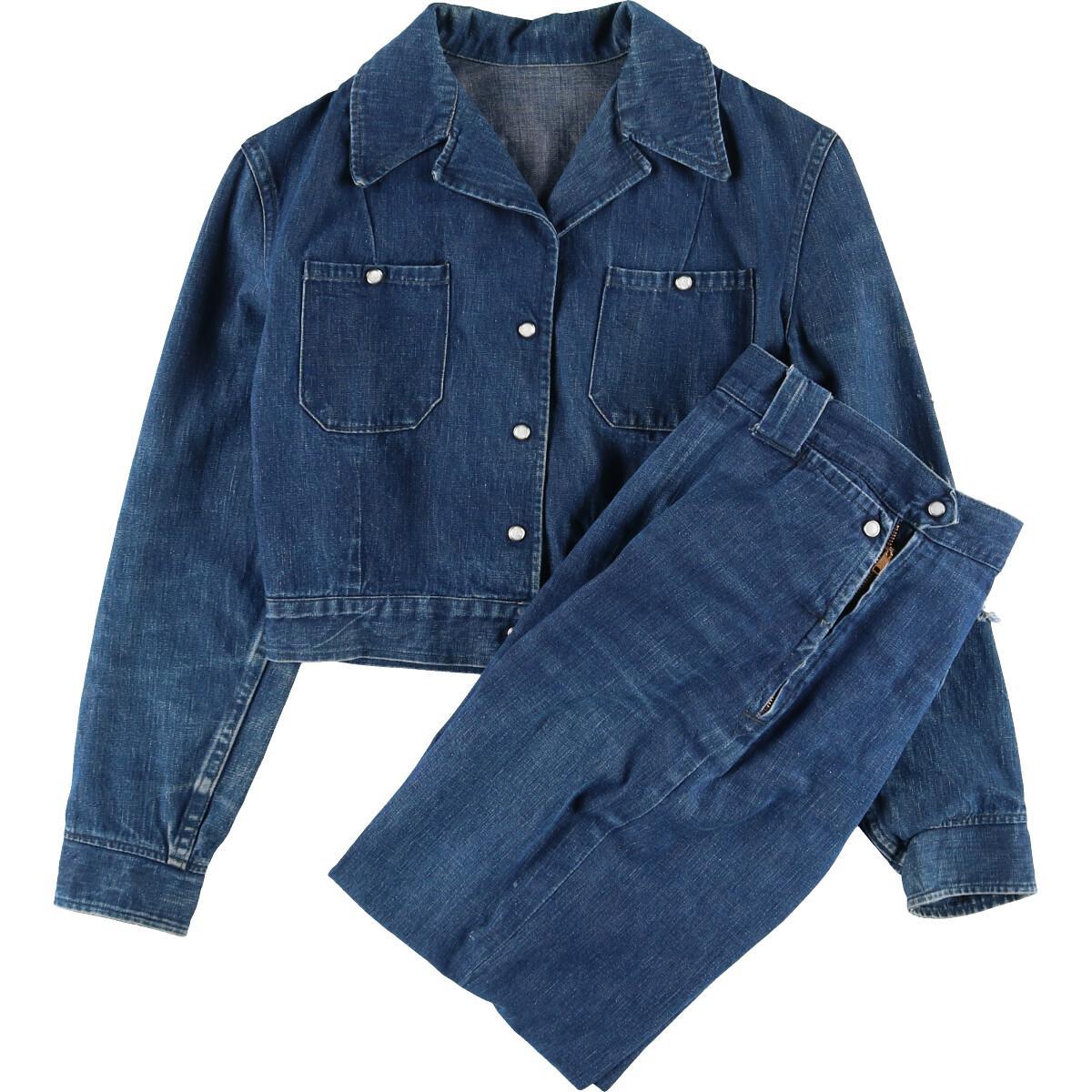 古着 50年代 リーバイス Levi S Short Horn ショートホーン デニムジャケット デニムパンツ デニムセットアップ Usa製 レディースm ヴィンテージ Evb N2106 N21 Hny22 デニム コーデュロイジャケット 古着屋jam ジャム