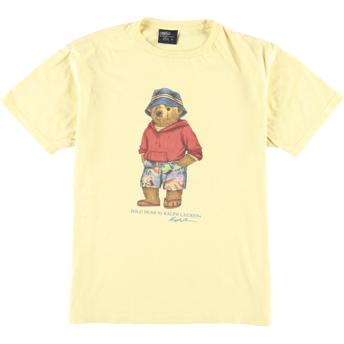 ラルフローレン Ralph Lauren POLO by Ralph Lauren ポロベア 半袖 プリントTシャツ メンズS /eaa162167 【中古】 【210530】