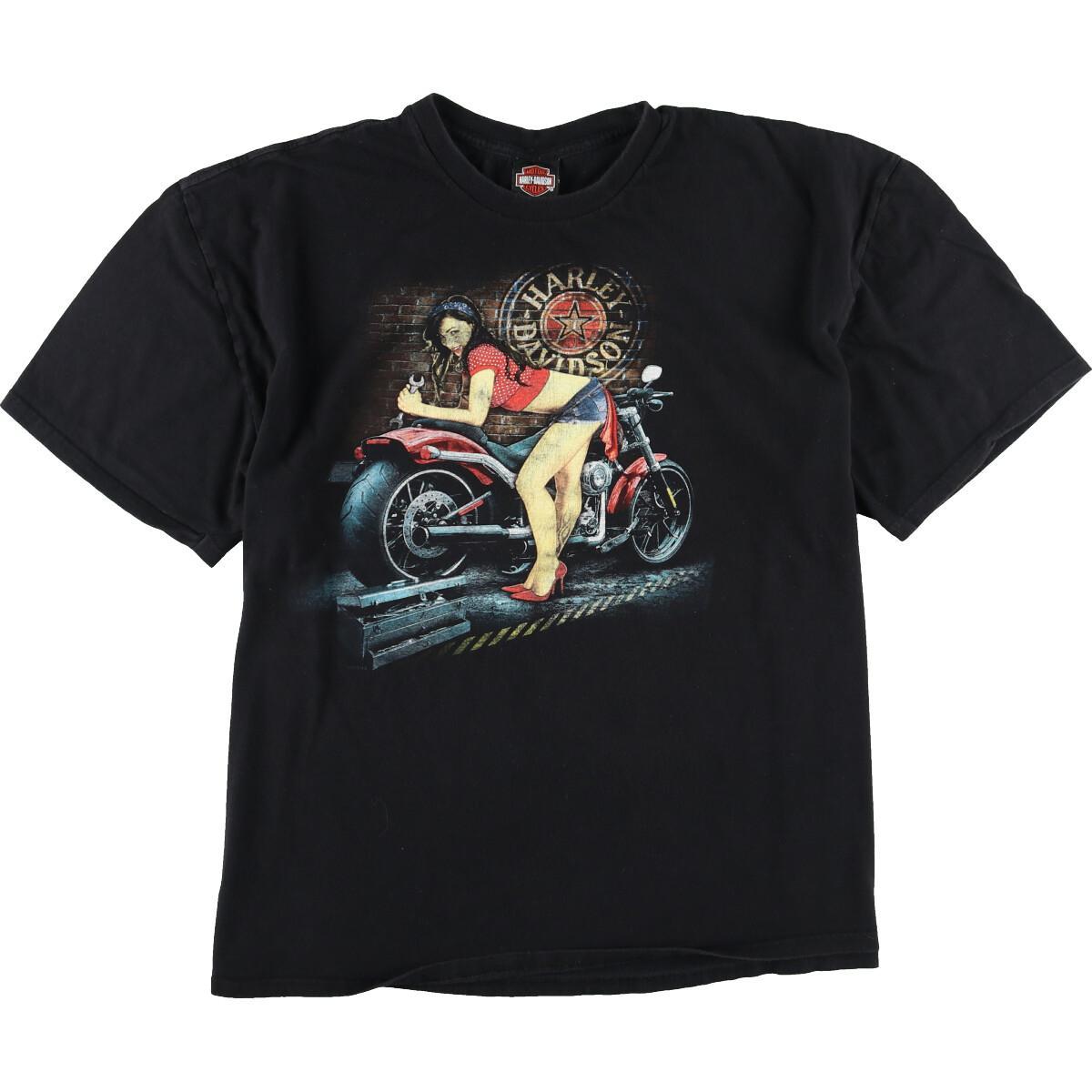ビッグサイズ ハーレーダビッドソン Harley-Davidson モーターサイクル バイクTシャツ メンズ4L /eaa153838 【210604】