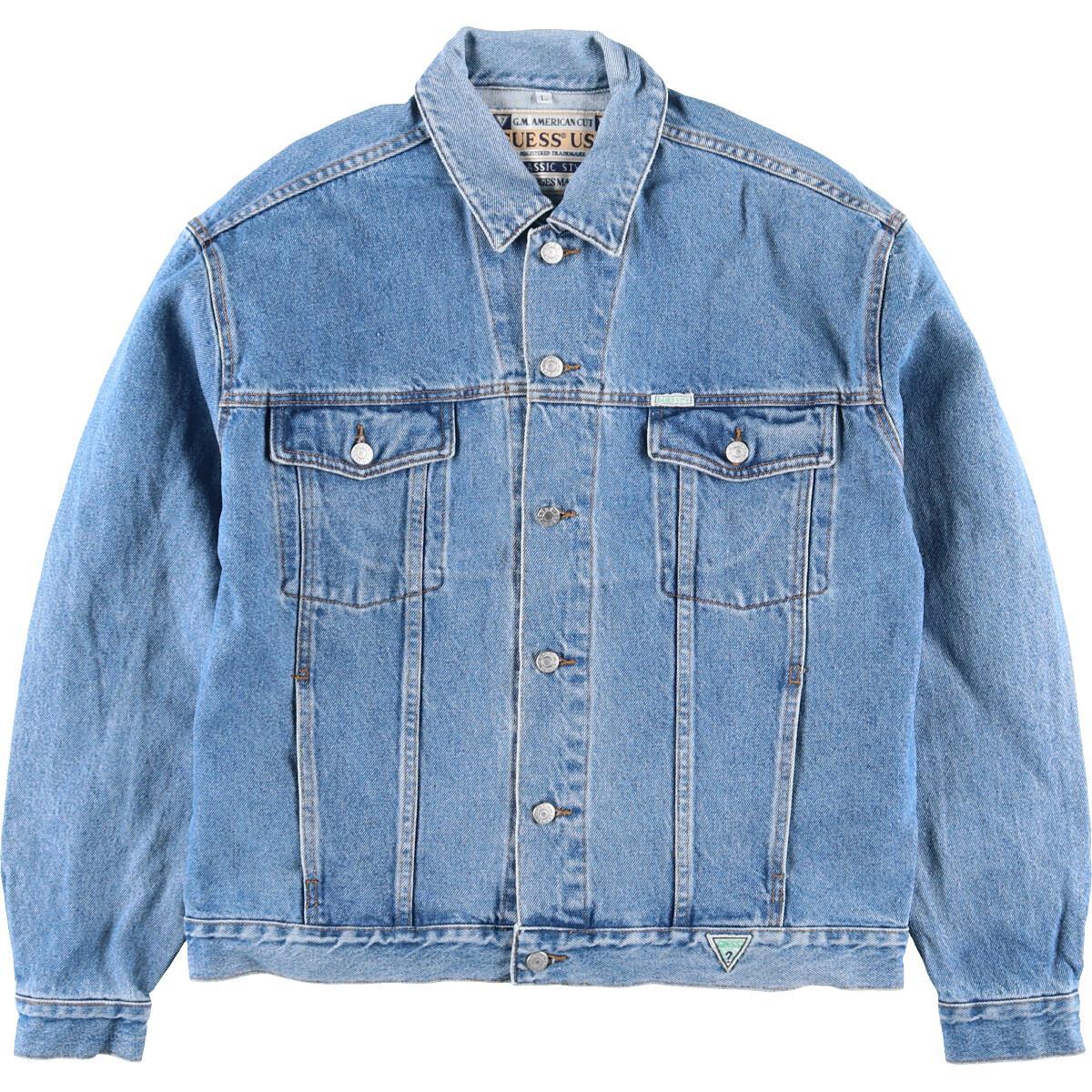 古着 90年代 ゲス Guess BY GEORGES MARCIANO デニムジャケット Gジャン USA製 メンズXL ヴィンテージ /eaa167272 【211011】【HNY22】【2buy2203】のサムネイル