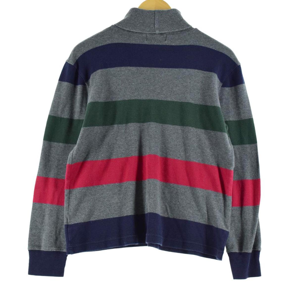ラルフローレン Ralph Lauren LAUREN ローレン ボーダー柄 タートルネック ロングTシャツ ロンT レディースL /eaa171648 【中古】 【210620】