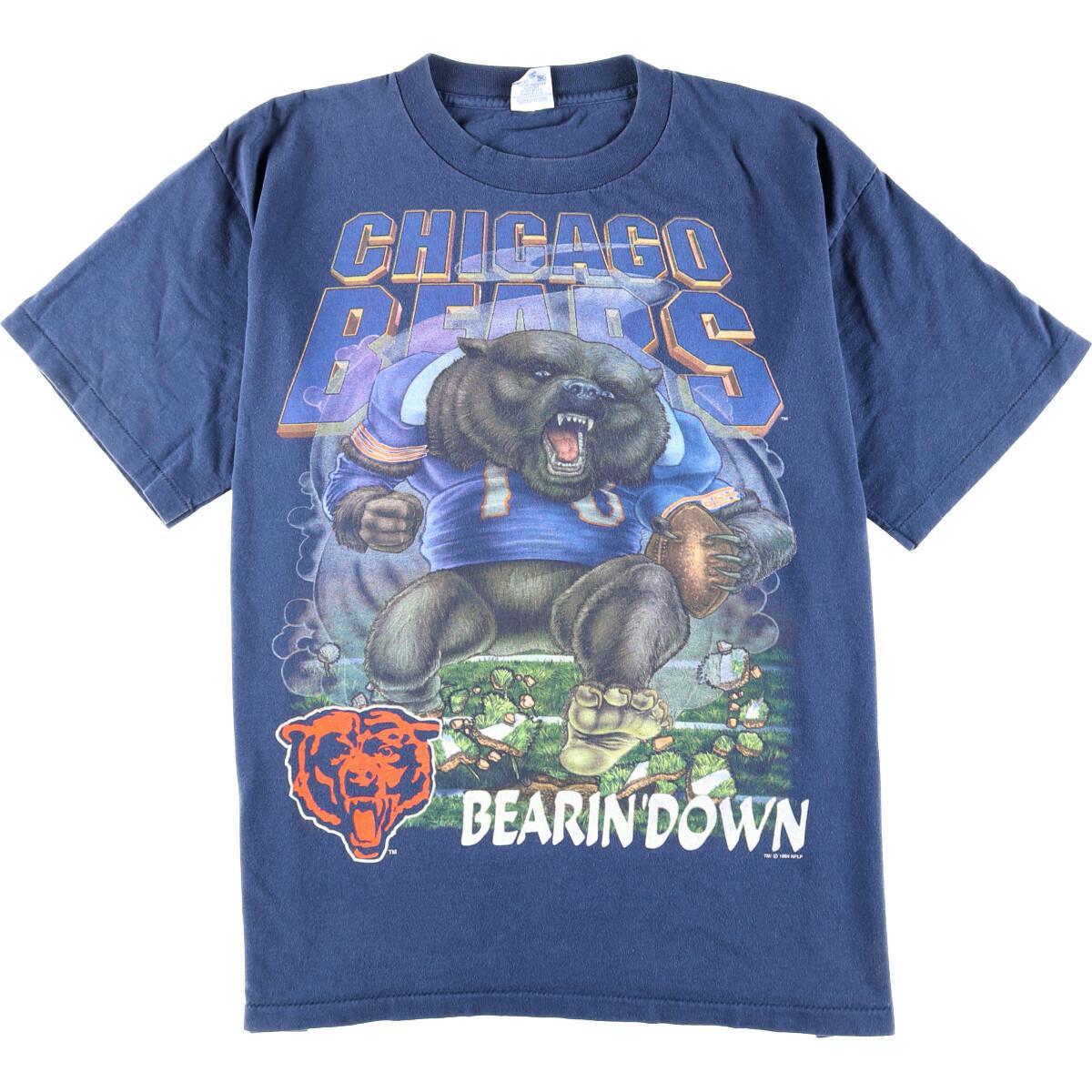 90年代 SALEM SPORTSWEAR NFL CHICAGO BEARS シカゴベアーズ スポーツプリントTシャツ USA製 メンズXL ヴィンテージ /eaa170269 【中古】 【210624】