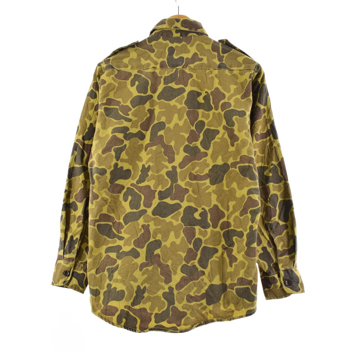 80年代 ウールリッチ WOOLRICH ダックハンターカモ 迷彩 ハンティングシャツ USA製 メンズS ヴィンテージ /eaa174069 【中古】 【210625】