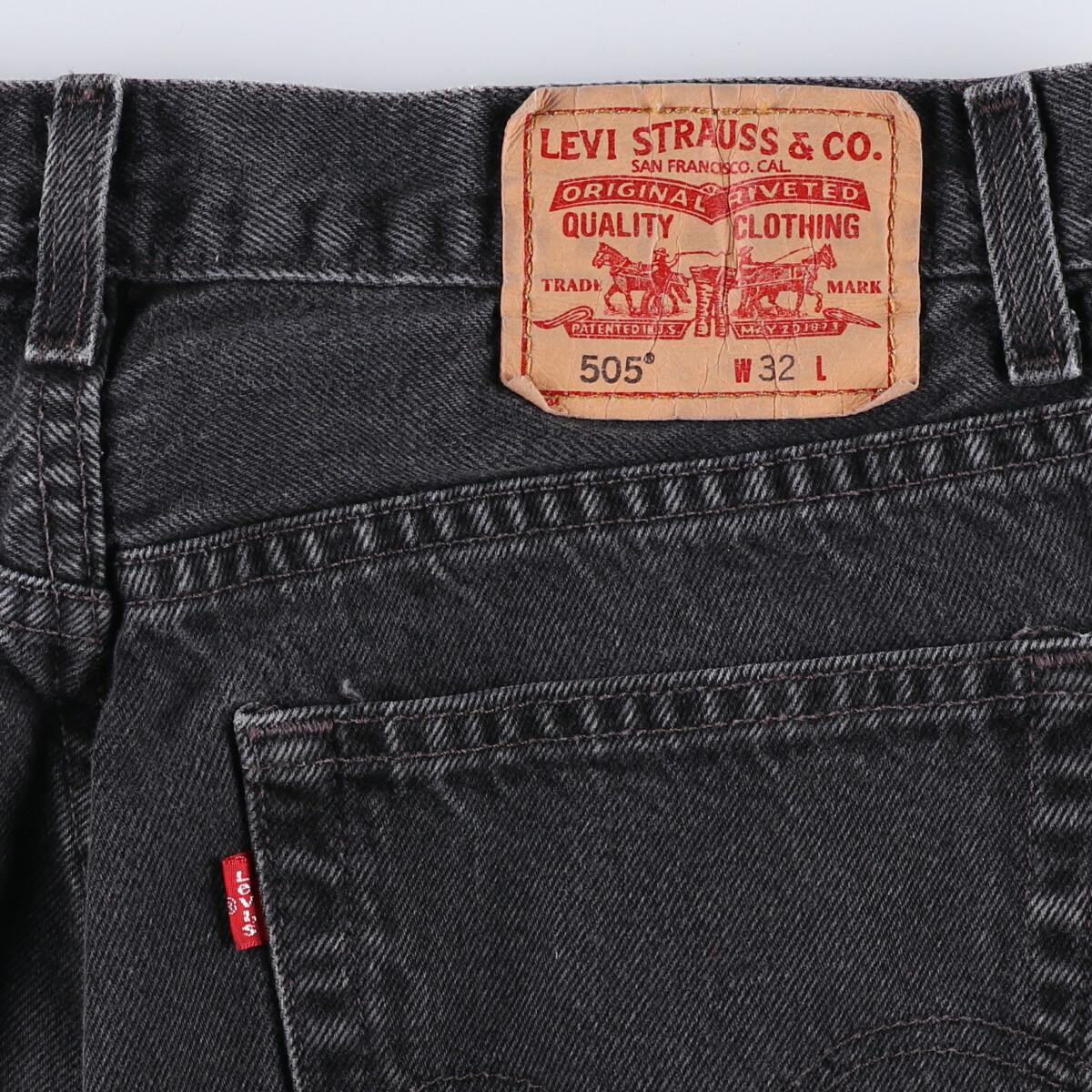 古着 リーバイス Levi's 505 REGULAR FIT ブラックデニムショーツ ショートパンツ メンズw30 /eaa174696 【210704】【HNY22】【SS2203】【2buy2203】 古着 リーバイス Levi's 505 REGULAR FIT ブラックデニムショーツ ショートパンツ メンズw30 /eaa174696 【210704】【HNY22】【SS2203】【2buy2203】