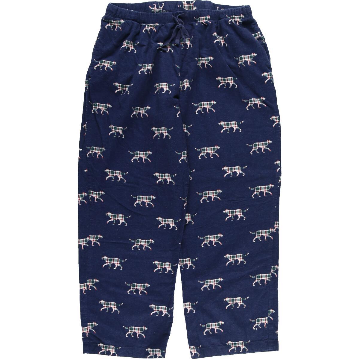 古着 エルエルビーン L L Bean 総柄 犬柄 パジャマパンツ イージーパンツ メンズl Eaa その他ロングパンツ 古着屋jam ジャム